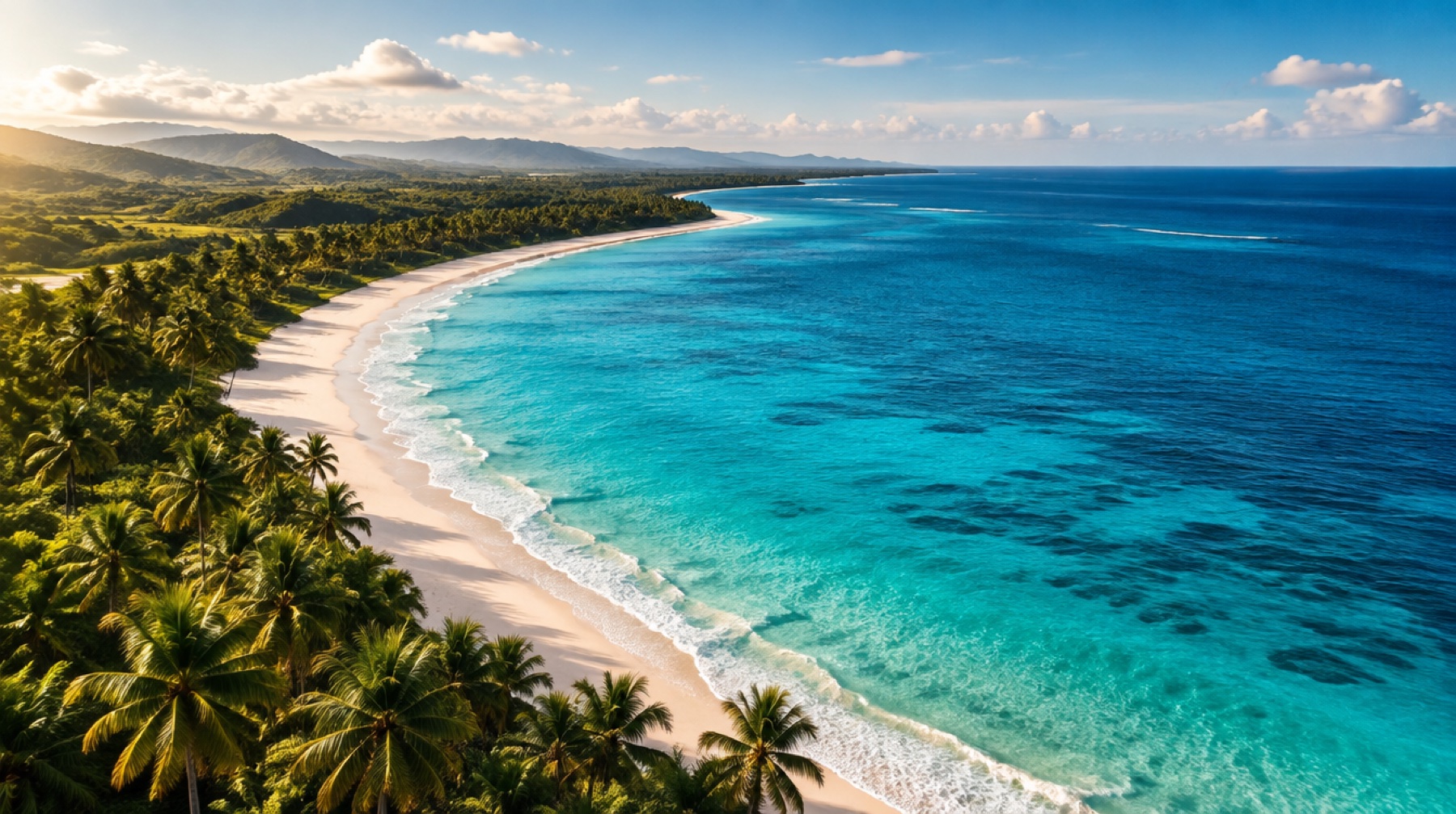 Costa caribeña ilustrativa generada con IA